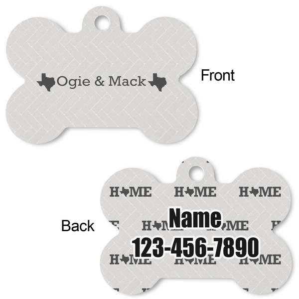 Home State Bone Shaped Dog ID Tag - Large - Approval