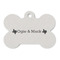 Home State Bone Shaped Dog ID Tag - Large - Front