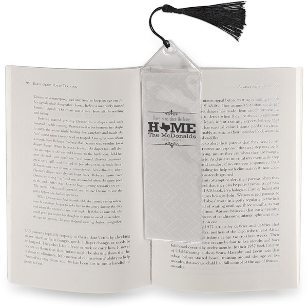 Home State Bookmark with tassel - In book