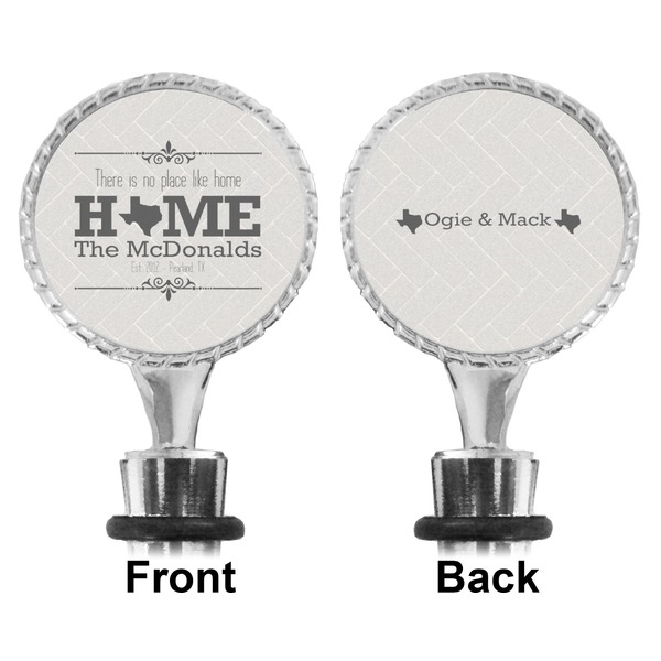Home State Bottle Stopper - Front and Back