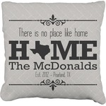 Home State Faux-Linen Throw Pillow 18" (Personalized)