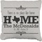 Home State Faux-Linen Throw Pillow 18" (Personalized)