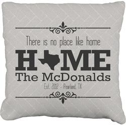 Home State Faux-Linen Throw Pillow 20" (Personalized)