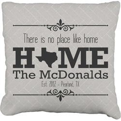 Home State Faux-Linen Throw Pillow 26" (Personalized)