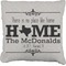 Home State Faux-Linen Throw Pillow (Personalized)
