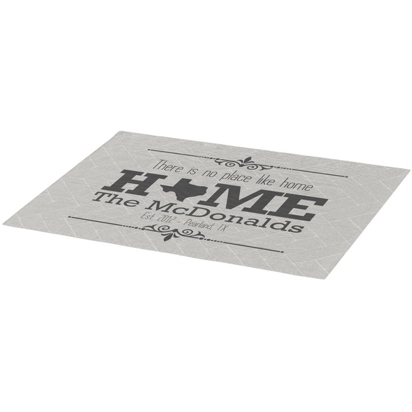 Home State Burlap Placemat (Angle View)
