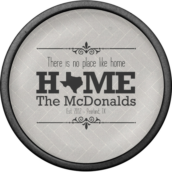 Home State Cabinet Knob - Black - Front