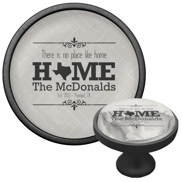 Home State Cabinet Knob - Black - Multi Angle