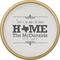 Home State Cabinet Knob - Gold - Front