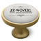 Home State Cabinet Knob - Gold - Side