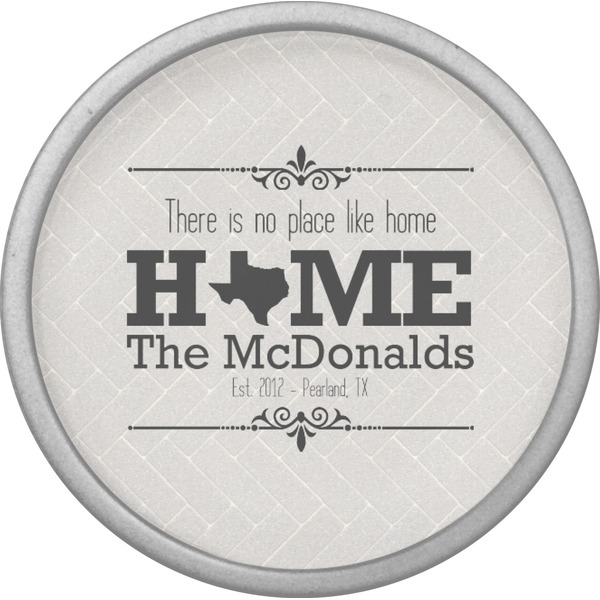 Home State Cabinet Knob - Nickel - Front