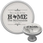 Home State Cabinet Knob (Silver) (Personalized)