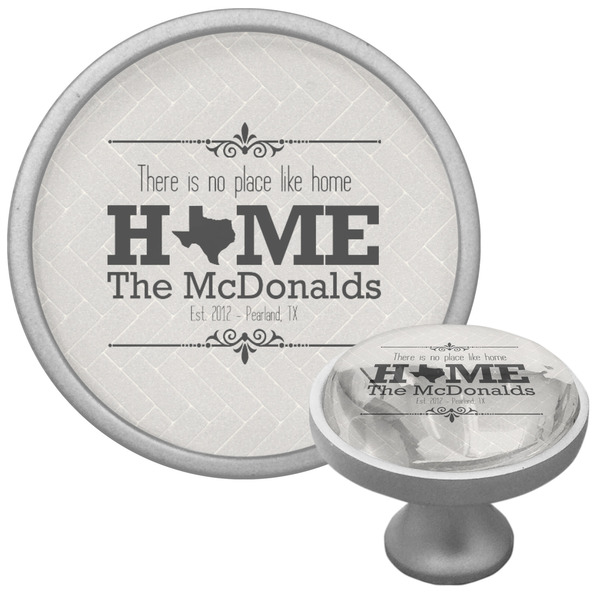 Home State Cabinet Knob - Nickel - Multi Angle