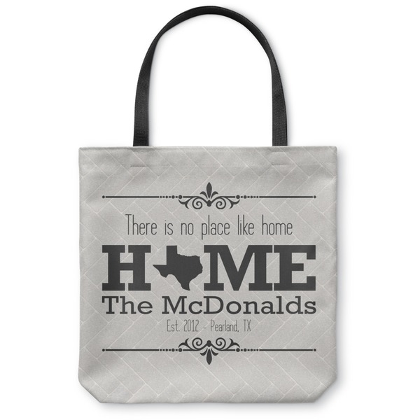 Custom Home State Canvas Tote Bag - Small - 13"x13" (Personalized)