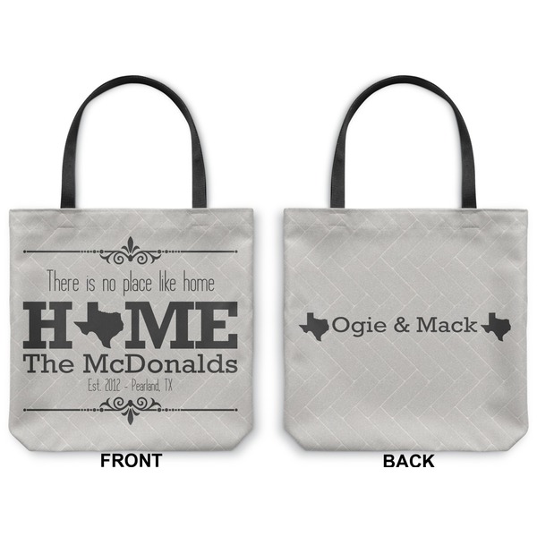 Home State Canvas Tote - Front and Back