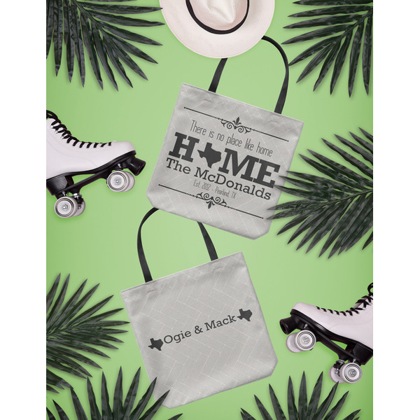 Home State Canvas Tote Lifestyle Front and Back