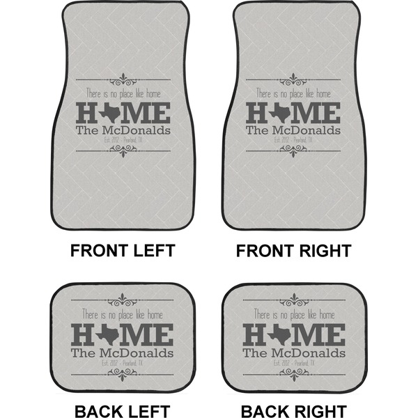Home State Car Floor Mats Set (2F + 2B)