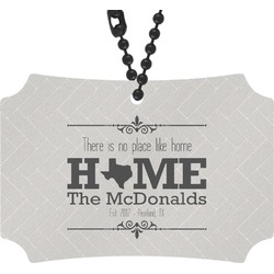 Home State Rear View Mirror Ornament (Personalized)