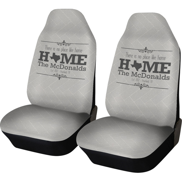 Custom Home State Car Seat Covers (Set of Two) (Personalized)