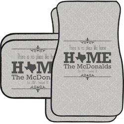 Home State Car Floor Mats Set - 2 Front & 2 Back (Personalized)