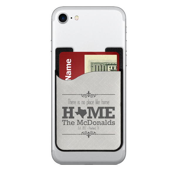 Custom Home State 2-in-1 Cell Phone Credit Card Holder & Screen Cleaner (Personalized)