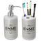 Home State Ceramic Bathroom Accessories Set (Personalized)