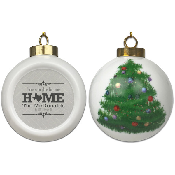 Home State Ceramic Christmas Ornament - X-Mas Tree (APPROVAL)