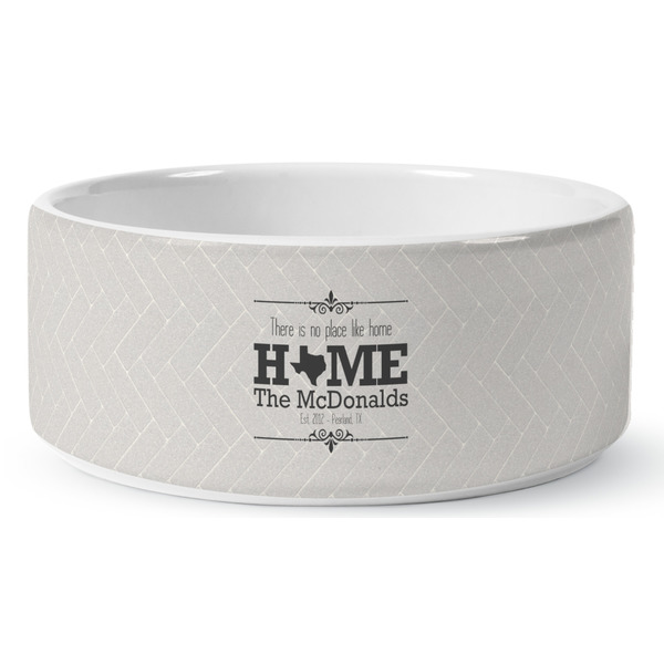 Home State Ceramic Dog Bowl - Medium - Front