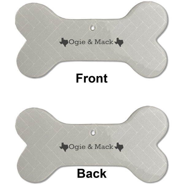 Home State Ceramic Flat Ornament - Bone Front & Back (APPROVAL)