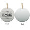 Home State Ceramic Flat Ornament - Circle Front & Back (APPROVAL)