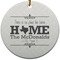 Home State Ceramic Flat Ornament - Circle (Front)