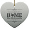 Home State Heart Ceramic Ornament w/ Name or Text