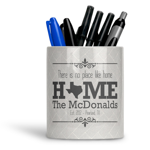 Custom Home State Ceramic Pen Holder