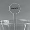 Home State 7" Round Plastic Stir Sticks - Clear