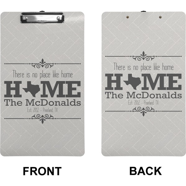 Home State Clipboard (Legal) (Front + Back)