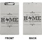 Home State Clipboard (Legal) (Front + Back)