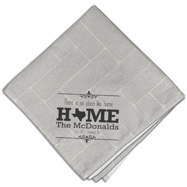 Custom Home State Cloth Dinner Napkin - Single w/ Name or Text