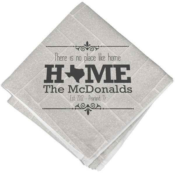 Custom Home State Cloth Napkin w/ Name or Text