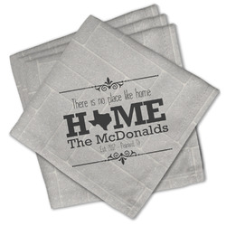 Home State Cloth Cocktail Napkins - Set of 4 w/ Name or Text