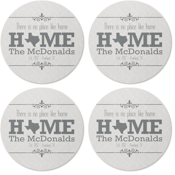 Home State Coaster Round Rubber Back - Apvl