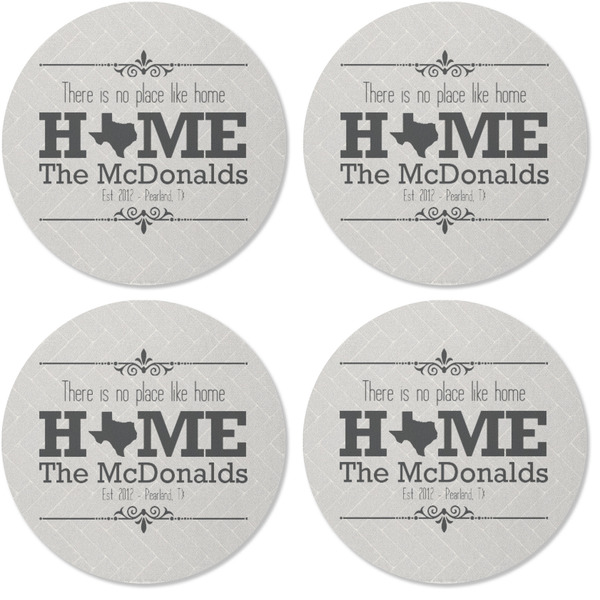 Home State Coaster Round Rubber Back - Apvl
