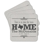 Home State Cork Coaster - Set of 4 w/ Name or Text