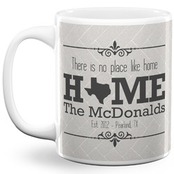 Home State 11 Oz Coffee Mug - White (Personalized)