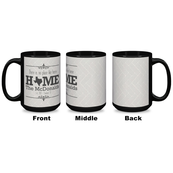Home State Coffee Mug - 15 oz - Black APPROVAL