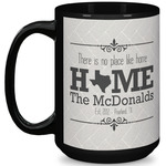 Home State 15 Oz Coffee Mug - Black (Personalized)