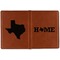 Home State Cognac Leather Passport Holder Outside Double Sided - Apvl