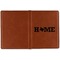 Home State Cognac Leather Passport Holder Outside Single Sided - Apvl