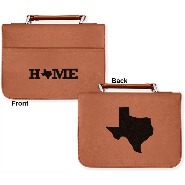 Home State Cognac Leatherette Bible Covers - Large Double Sided Apvl