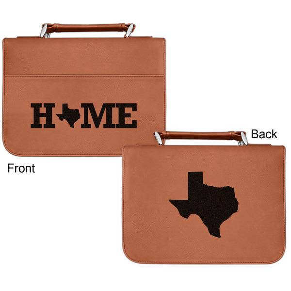 Home State Cognac Leatherette Bible Covers - Small Double Sided Apvl