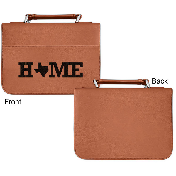 Home State Cognac Leatherette Bible Covers - Small Single Sided Apvl